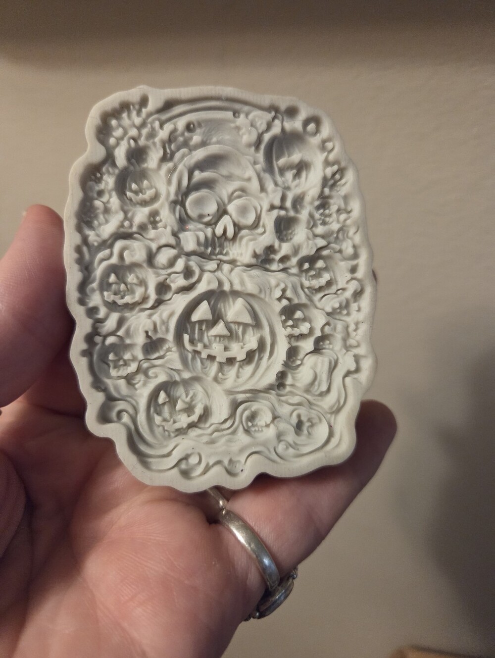 Halloween Silicone Resin Casting Molds Seas Embroidery Flexible Clay & Fondant